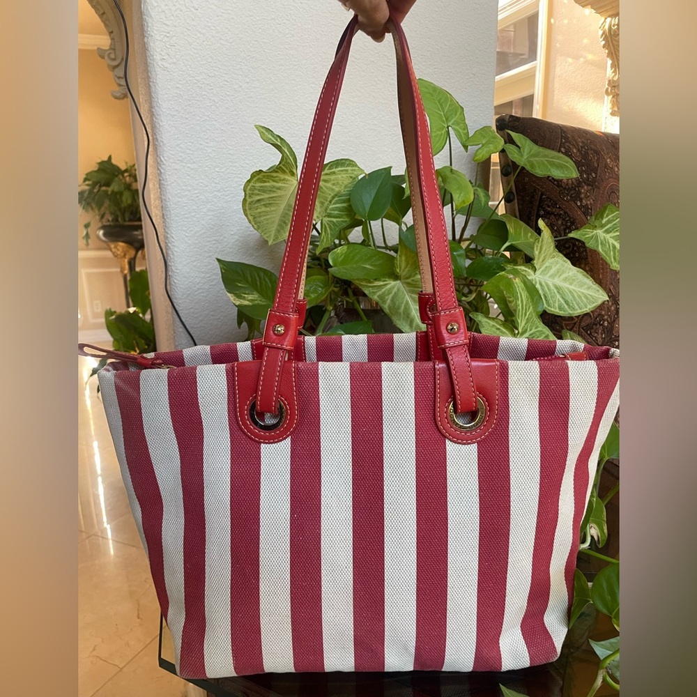 Dooney and Bourke RARE stripe
Convertible tote bag